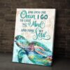 Ocean I Go To Lose My Mind And Find My Soul Canvas Wall Art CA255