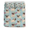 Cute Pug Dog Bedding Set BS402