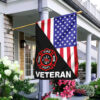 US Fire Dept Veteran House Flag Garden Flag FG303