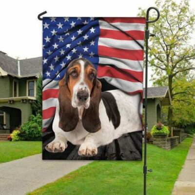 Basset Hound House Flag Garden Flag FG349