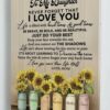 To My Daughter I Love You Canvas Wall Art CA271